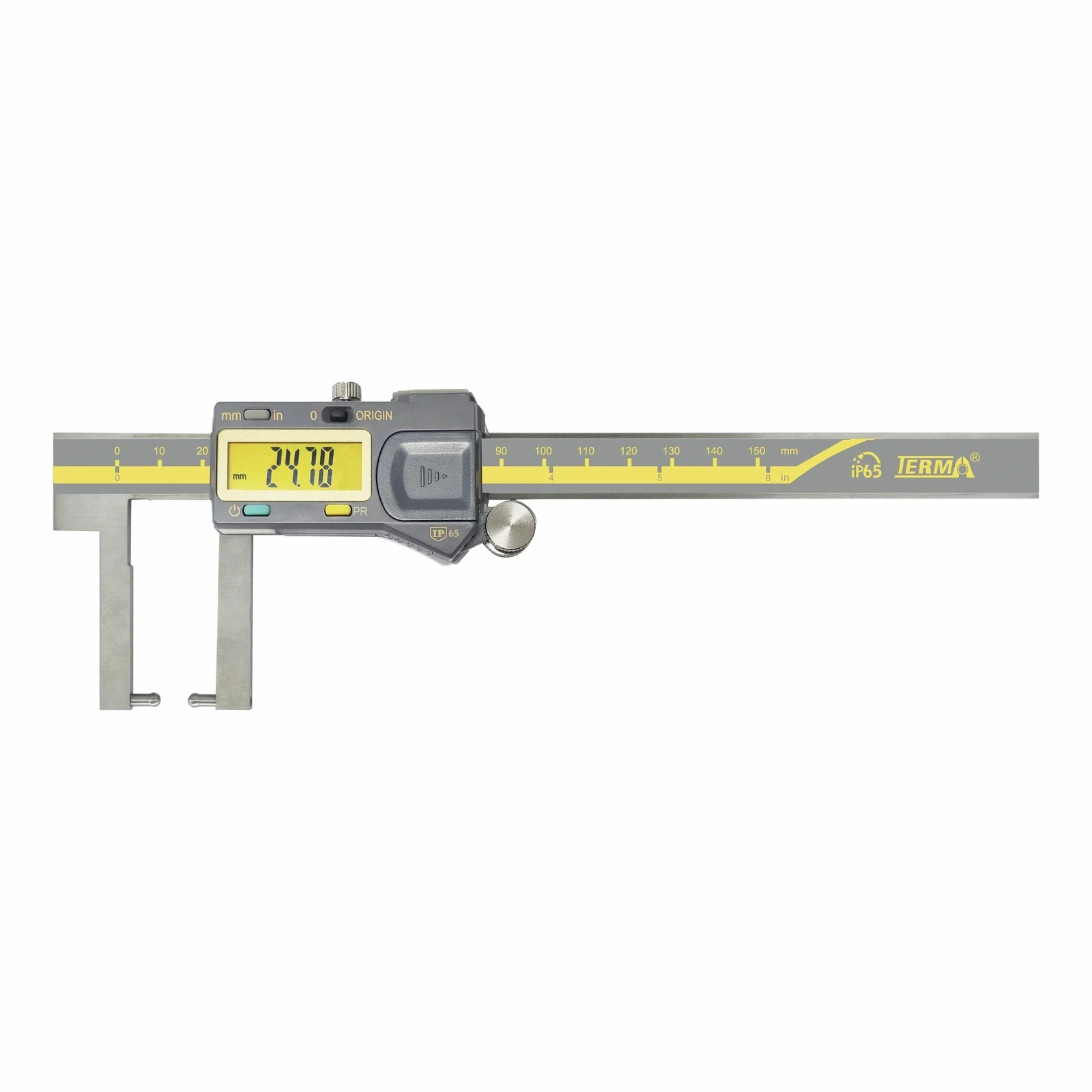 کولیس 15سانت دیجیتال شیار ترما (TERMA) مدل YDA100F-150