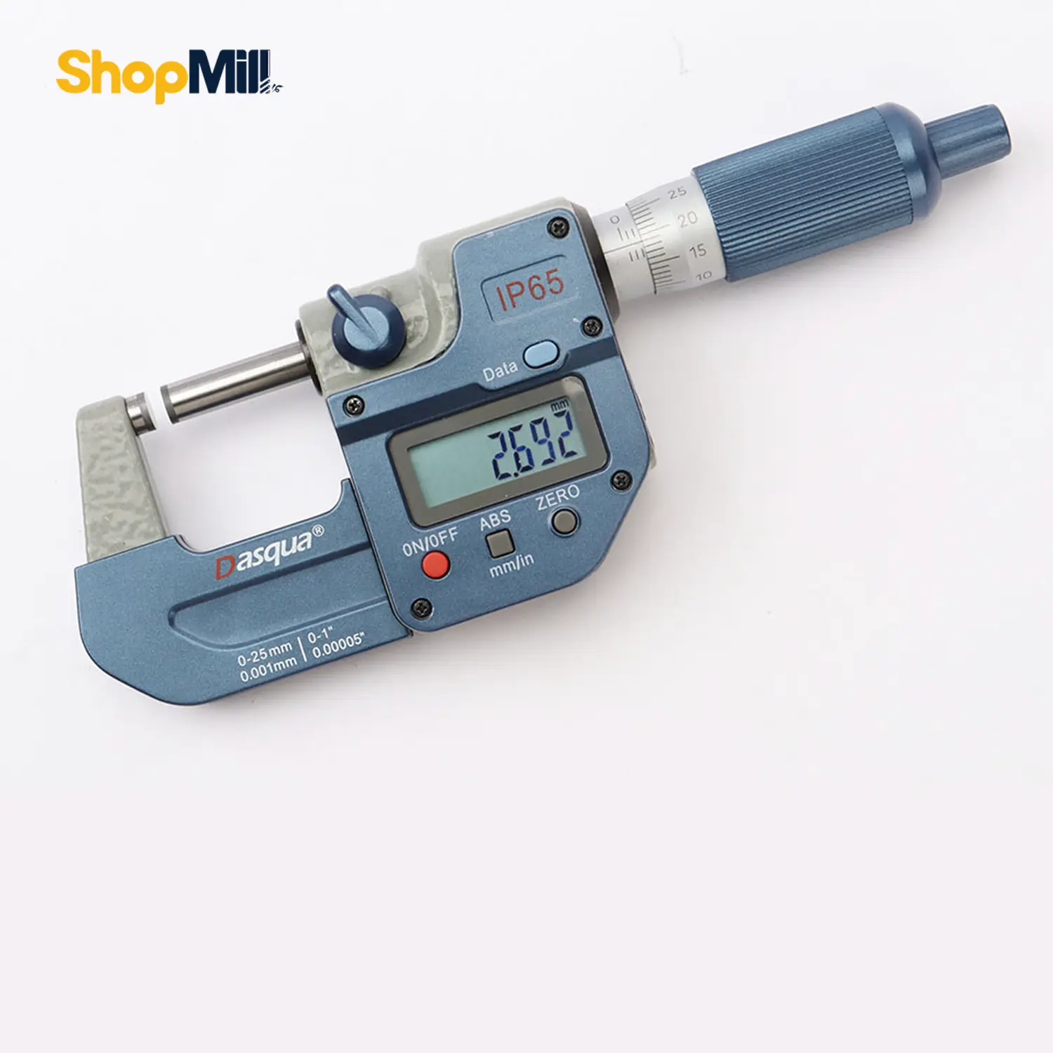 میکرومیخارج دیجیتال دسته فلزی ضد آب ( IP65سه دکمه) — 0-75mm/2-3
