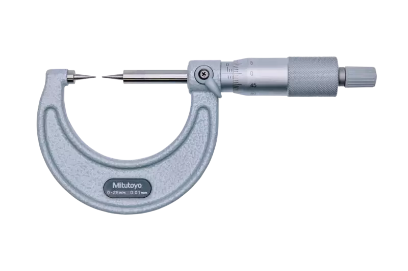 میکرومتر ساده میتوتویو 25-0 میلیمتر فک سوزنی مدل 153-112
