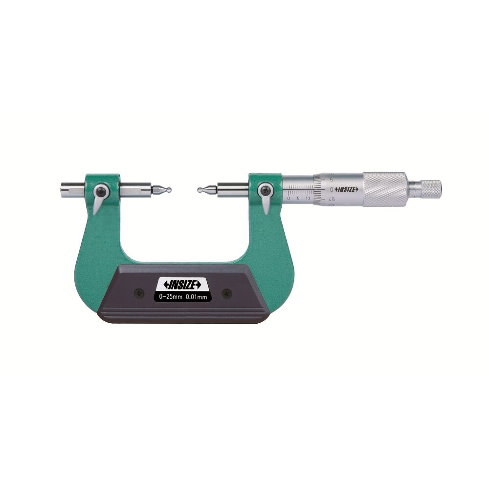 میکرومتر اینسایز (Insize) 25-0 میلی متر گام پیچ مدل 25-3291