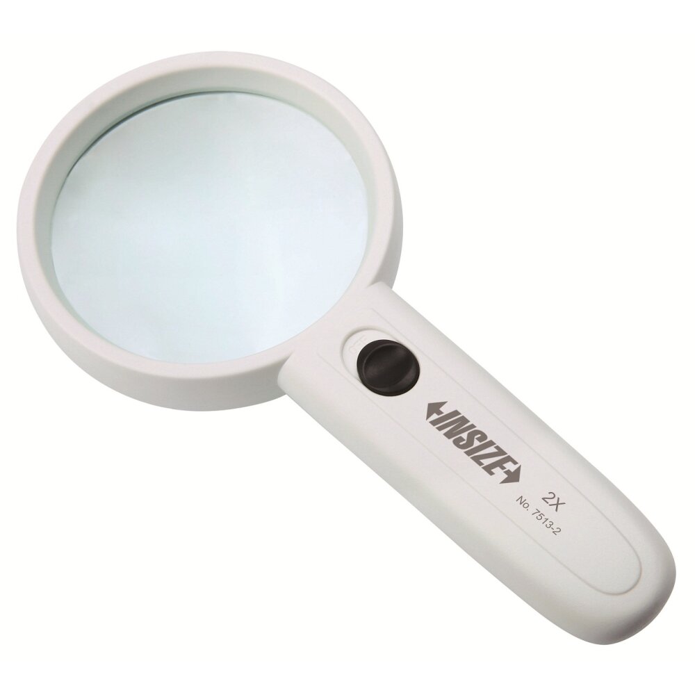 ذره بین 2X چراغ دار اینسایز (Insize) مدل 2-7513